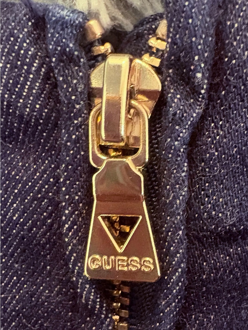 🔺GUESS High Rise Gold Button Wide Leg Jeans Size 26 - Picture 4 of 10